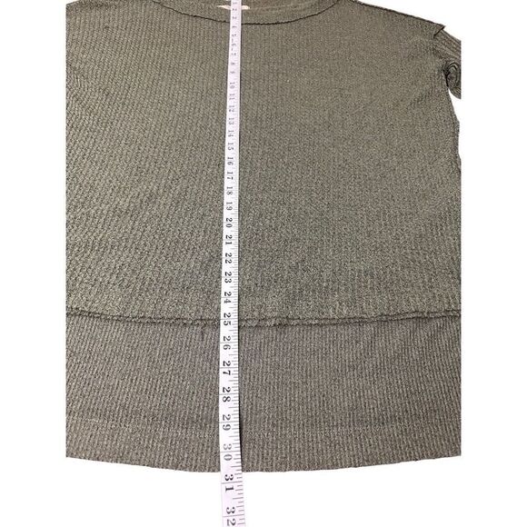 We The Free People North Shore Waffle Thermal Knit Pullover Long Sleeve Sweater - Picture 7 of 8